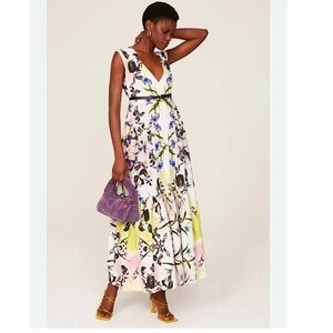 Bibhu Mohapatra Collective Tiered Floral Maxi Dress